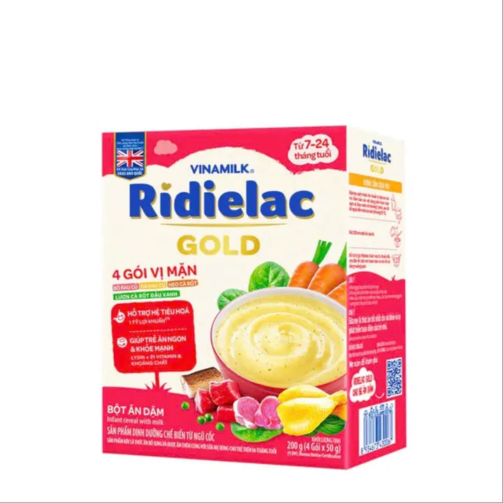 Bột Ăn Dặm Ridielac Gold Cho Bé Từ 7-24 Tháng Hộp 4 Gói Vị Mặn L029 - Lady's Passion