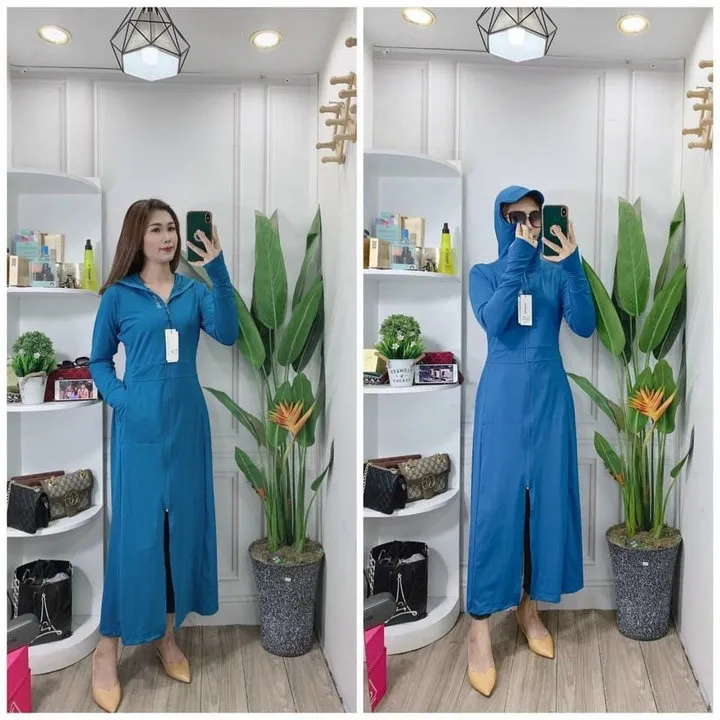 Alternative view of Áo Choàng Chống Nắng 2 Lớp Thiết Kế Kèm Mũ Cứng Dày Dặn Dành Cho Bạn Nữ - Diepchi Fashion