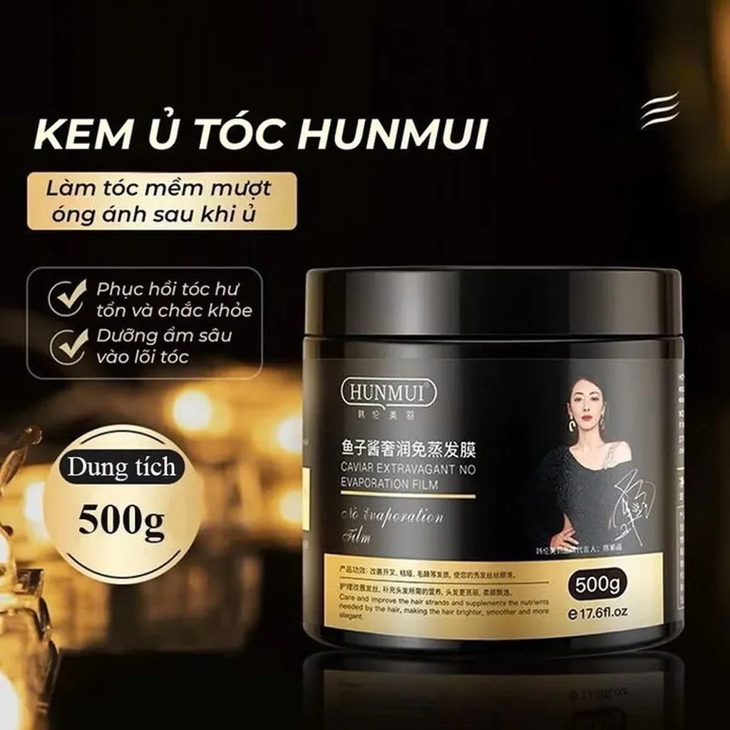 Hộp Ủ Tóc Hương Hoa Giúp Suôn Mượt Tóc Hunmui 500gram - Gdn
