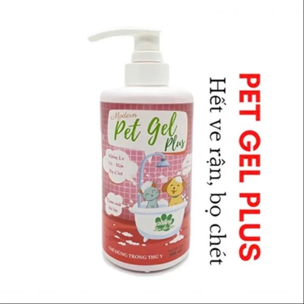 Alternative view of Sữa Tắm Trị Ve Rận Bọ Chét Cho Chó Mèo Pet Gel Plus Chai 500ml