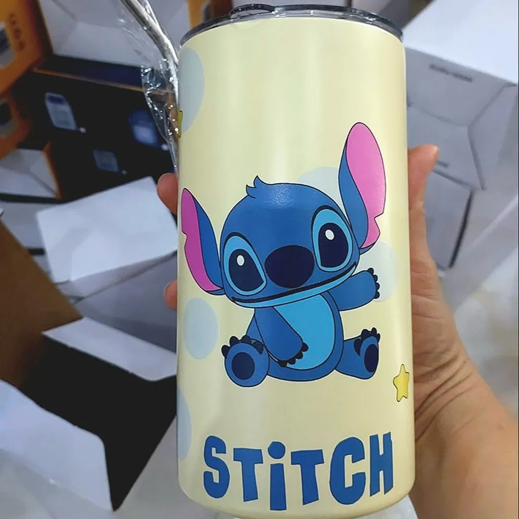 Alternative view of Ly Giữ Nhiệt Hình Trụ Phong Cách Hoạt Hình Cute, Dung Tích 600ml - Nhà Quân Store