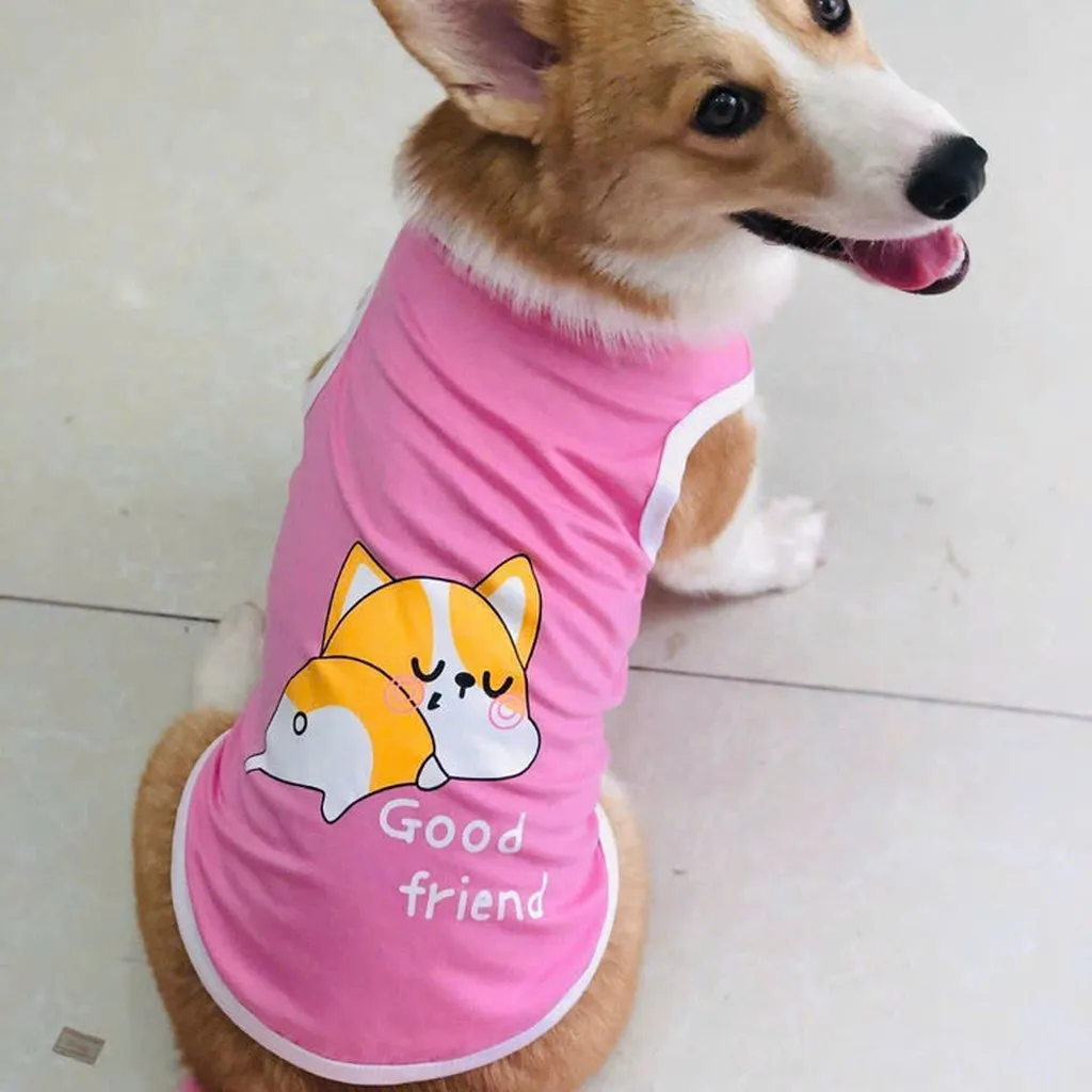 Áo Ba Lỗ Corgi Dành Cho Thú Cưng Chó Mèo
