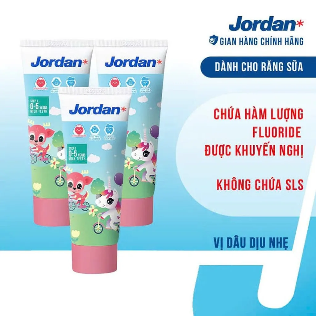 Kem Đánh Răng Jordan Step Cho Trẻ Em 0 Đến 5 Tuổi Vị Dâu L039 - Lady's Passion
