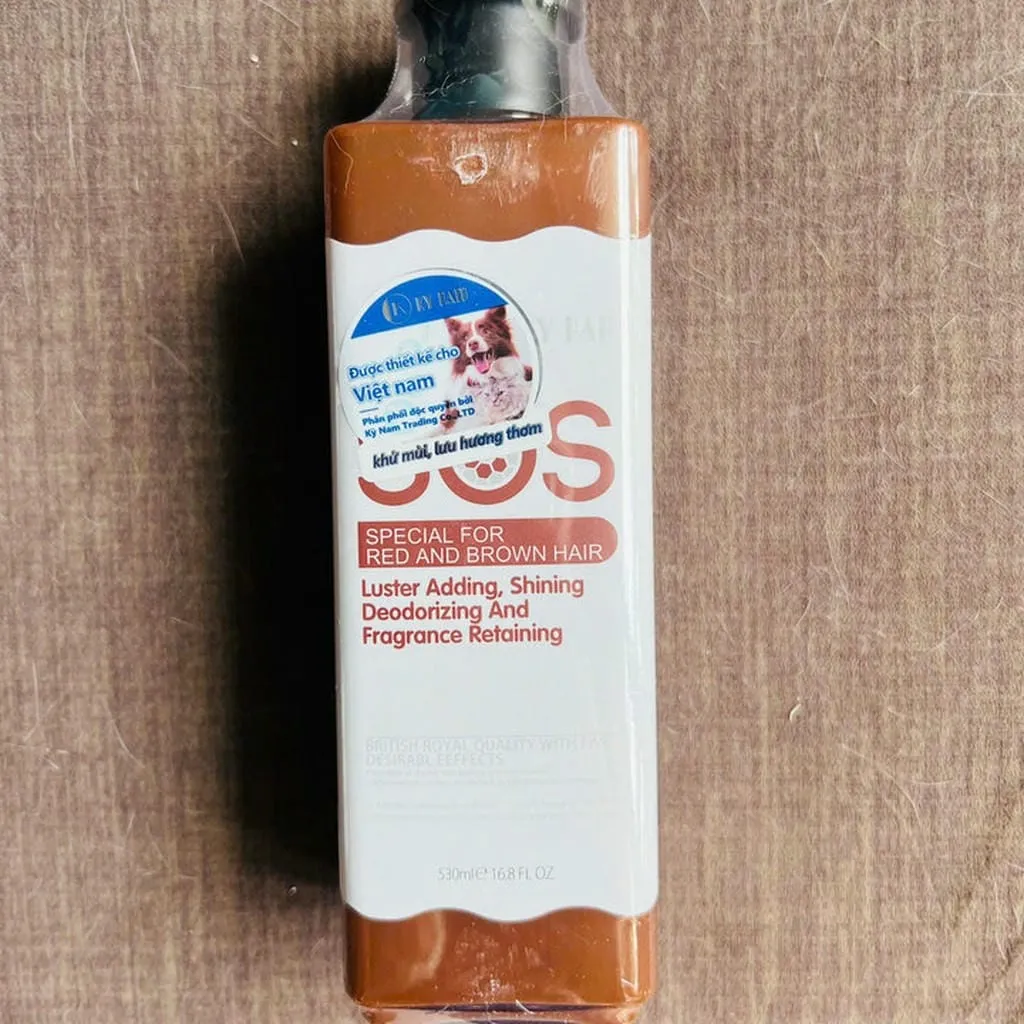 Alternative view of Sữa Tắm Sos Dành Riêng Cho Động Vật Có Lông Màu Nâu Và Đỏ 530ml Cho Thú Cưng Chó Mèo