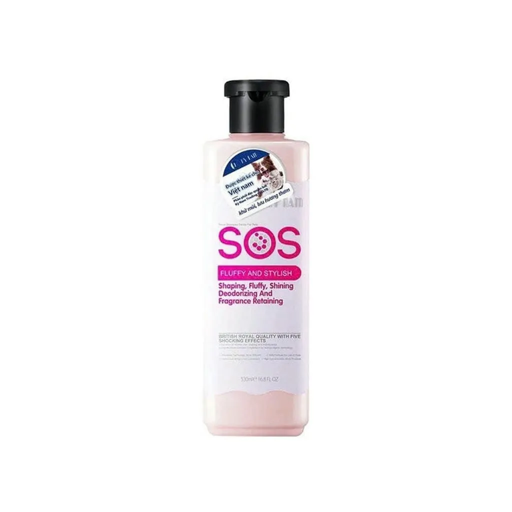 Sữa Tắm Sos Làm Bông Định Hình Lông 530ml Cho Thú Cưng Chó Mèo