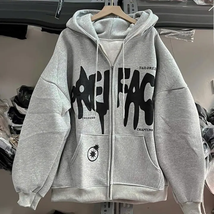 Áo Khoác Nỉ Ngôi Sao Form Rộng Mũ 2 Lớp