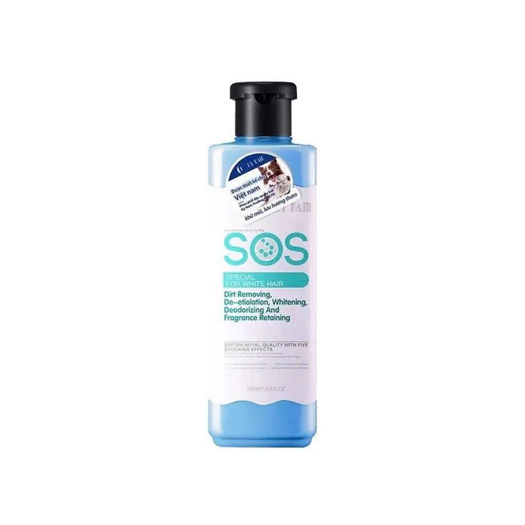 Sữa Tắm Sos Dưỡng Trắng Lông 530ml Cho Thú Cưng Chó Mèo