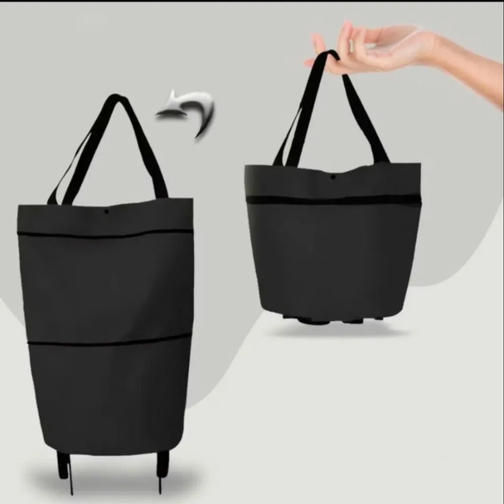 Alternative view of Giỏ Đi Chợ Có Bánh Xe Kéo - Không Lo Xách Nặng - Nhà Quân Store