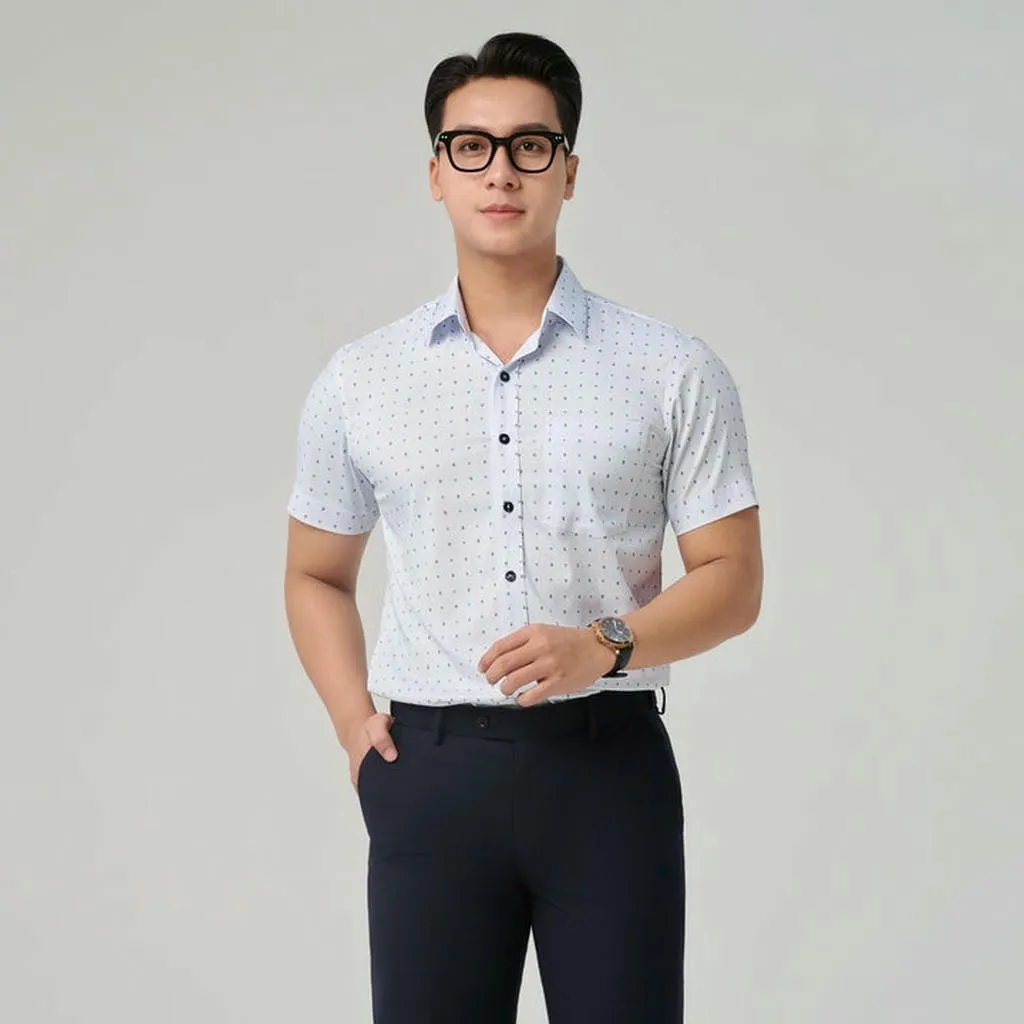 Áo Sơ Mi Casual Họa Tiết Merriman Mã Thmcs237