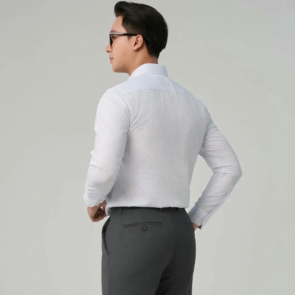 Áo Sơ Mi Nam Caro Tay Dài Merriman Mã Thmol481 Sợi Tre
