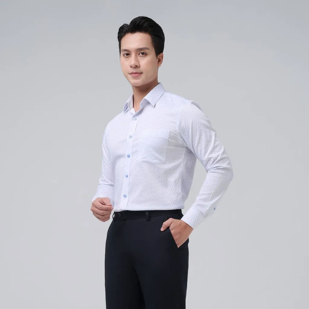 Áo Sơ Mi Casual Họa Tiết Merriman Mã Thmcl236