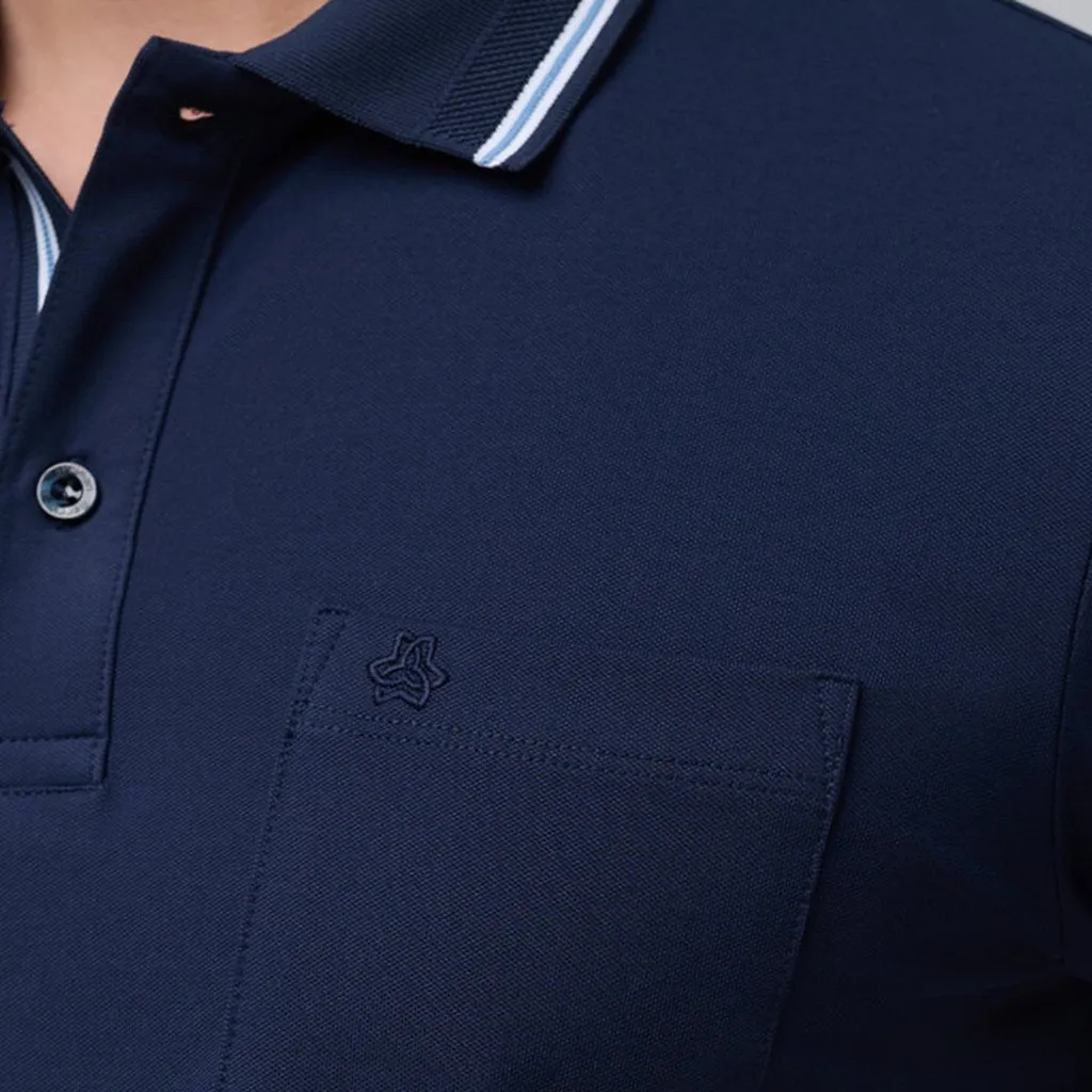 Alternative view of Áo Polo Nam Cao Cấp Merriman Mã Thmts057 Màu Navy