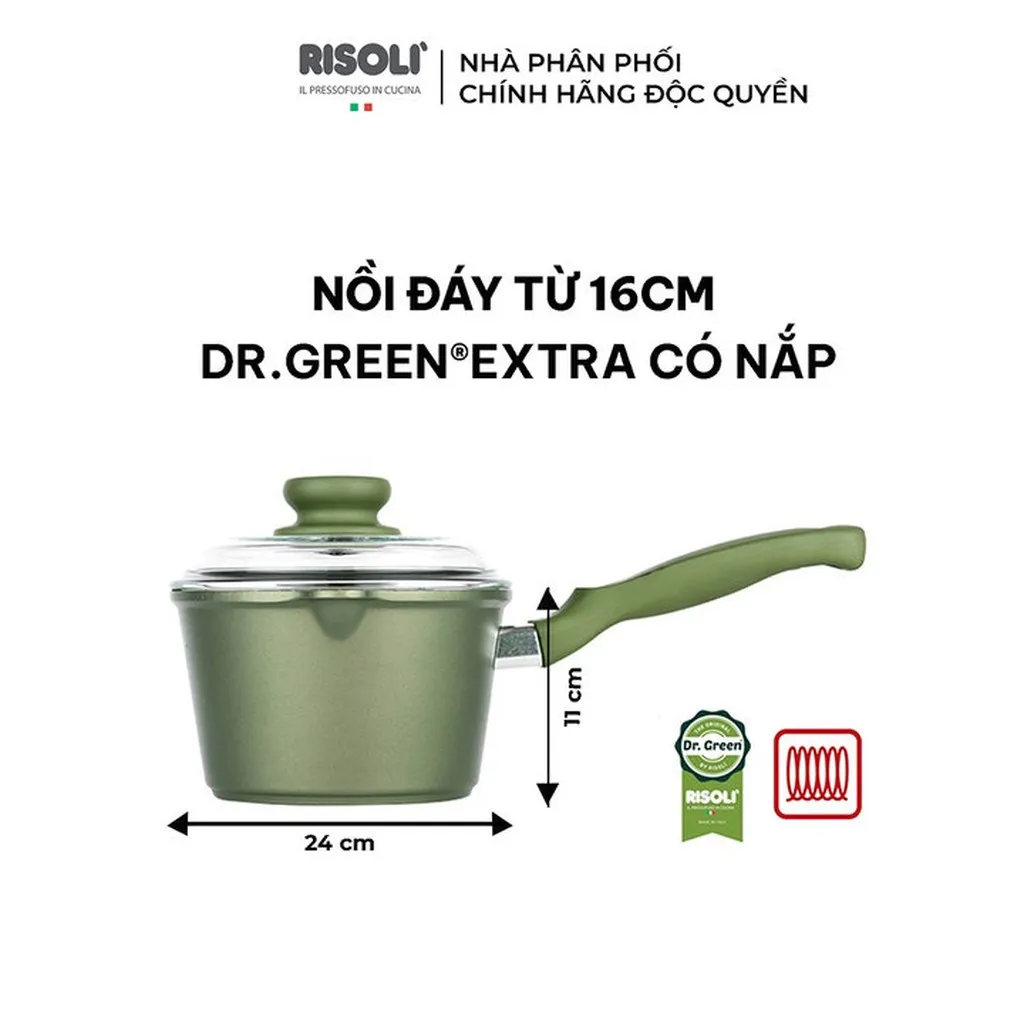 Alternative view of Nồi Nấu Chống Dính Chất Liệu Nhôm Hợp Kim - 0095bdrin/16 - Risolì