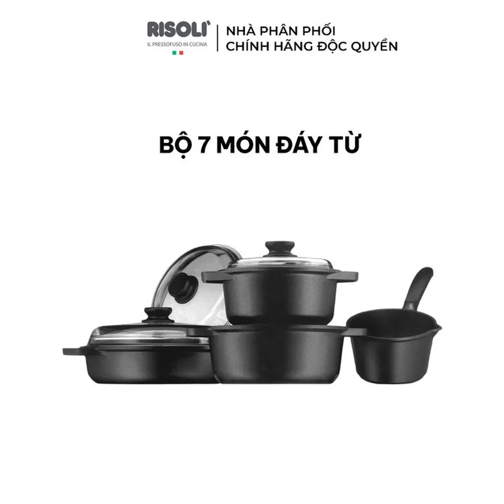 Bộ Nồi 4 Chiếc Bằng Hợp Kim Nhôm - 03set7pz0in2 - Risolì