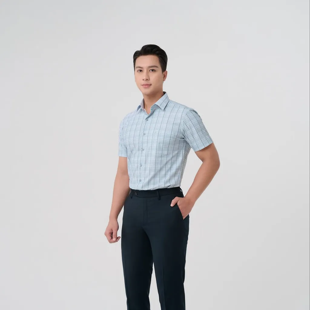 Áo Sơ Mi Nam Công Sở Cao Cấp Merriman Mã Thmos471 Màu B.grey