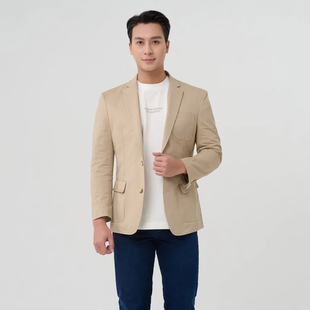 Áo Vest Blazer Nam Merriman Mã Thmov056 Màu Tan