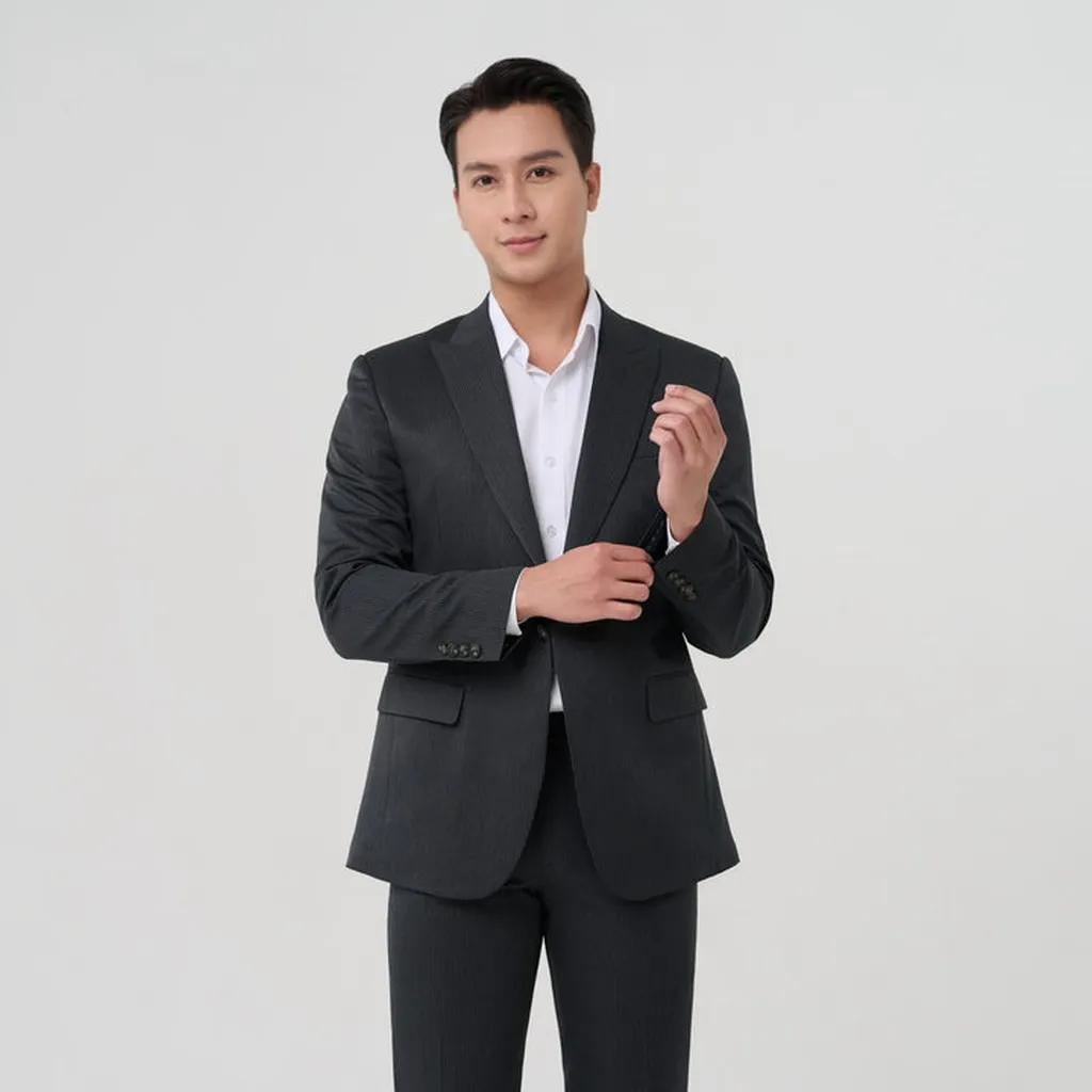 Alternative view of Vest Bộ Nam Màu Xám Merriman Mã Thmov057 Chất Liệu Nano