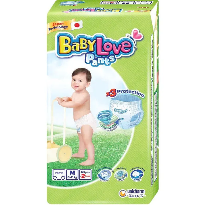 Tã Quần Baby Love Gói 48 Miếng Hãng Unicharm Nhật L057 - Lady's Passion