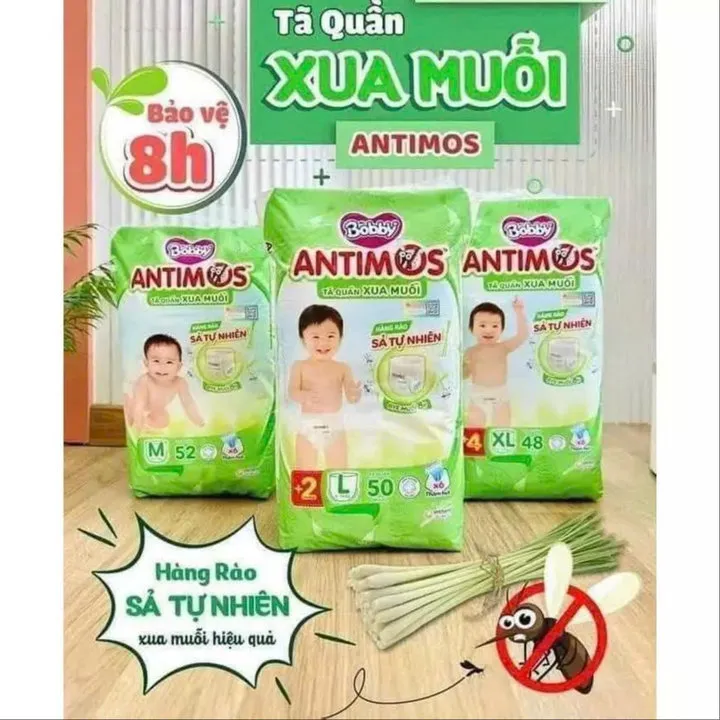Tã Bỉm Quần Bobby Antimos Xua Muỗi Hương Xả Tự Nhiên Tặng Kèm 1 Hộp Khăn Ướt L059 - Lady's Passion