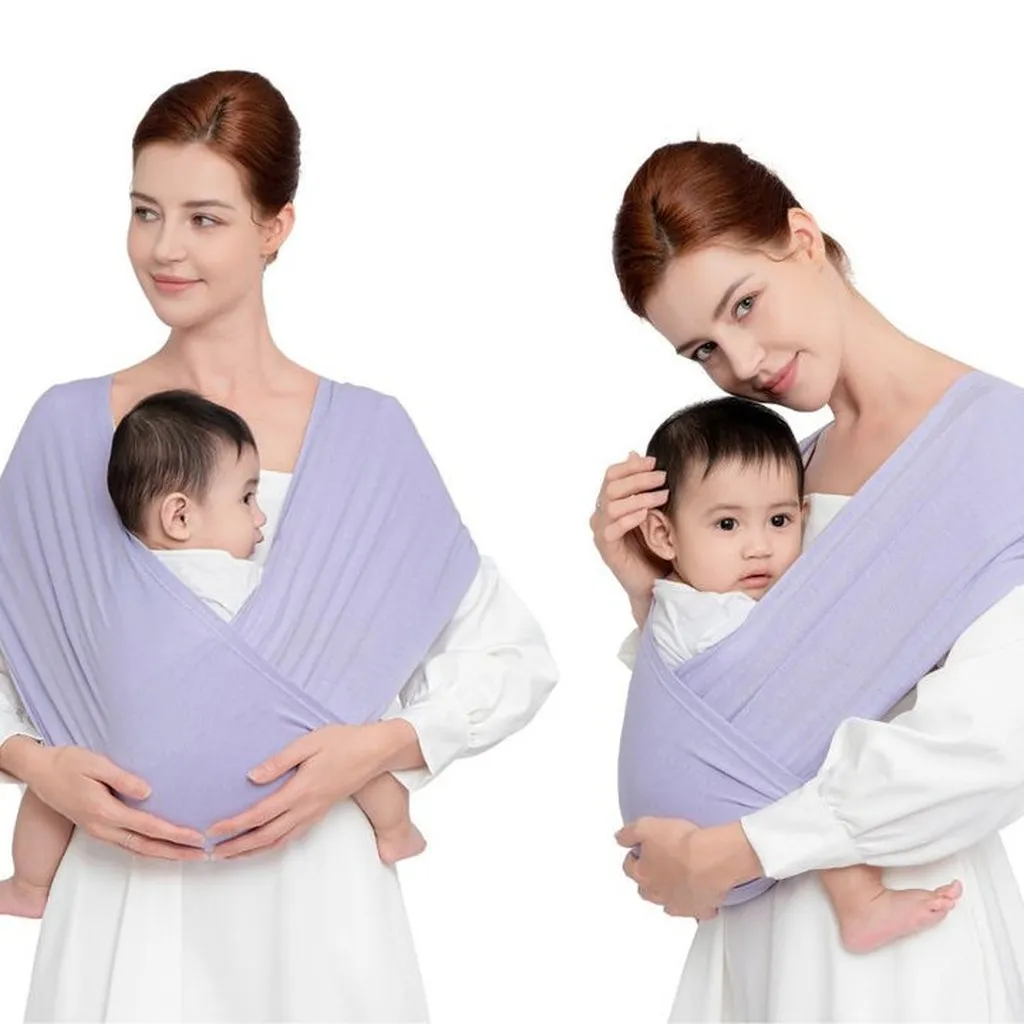Alternative view of Địu Vải Màu Lavender Dòng Flex Và Flex Plus Dưới 75kg Cho Bé Từ 0-24 Tháng Tuổi - Địu Vải Cao Cấp Embé Sling