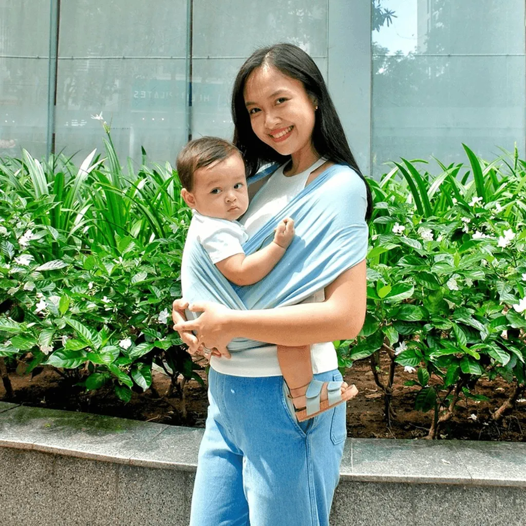Alternative view of Địu Vải Màu Ocean Dòng Flex Và Flex Plus Dưới 75kg Cho Bé Từ 0-24 Tháng Tuổi - Địu Vải Cao Cấp Embé Sling