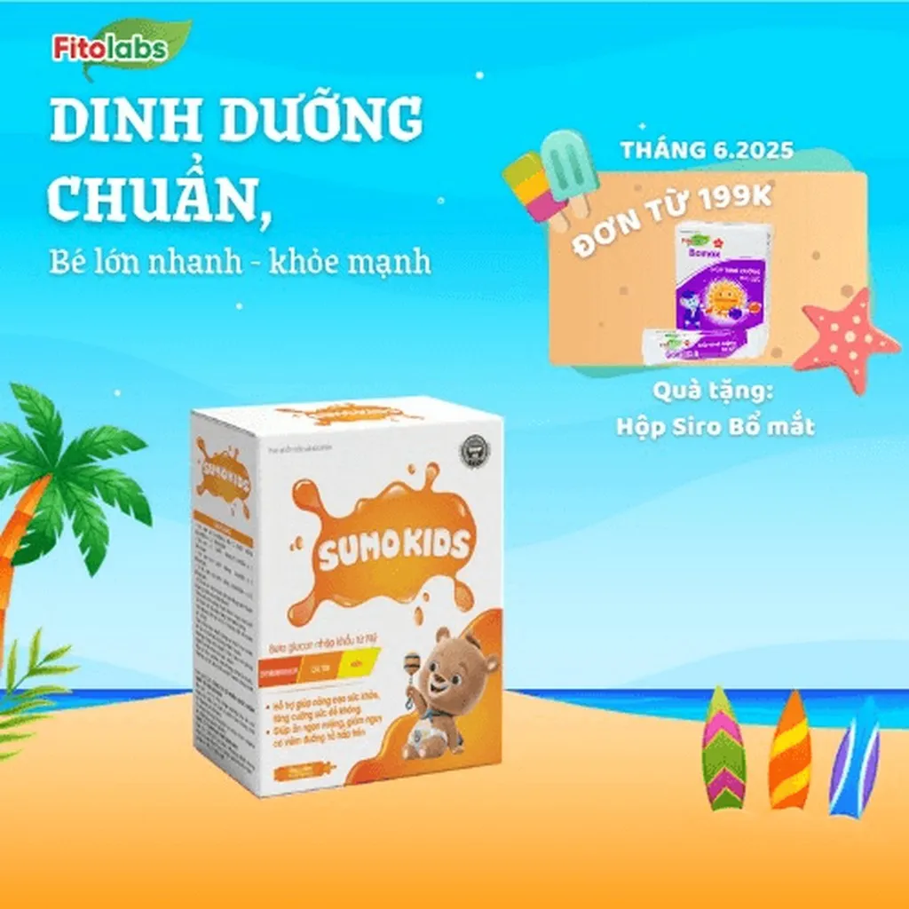 Sumo Kids - Siro Tăng Đề Kháng Cho Bé, Hỗ Trợ Ăn Ngon