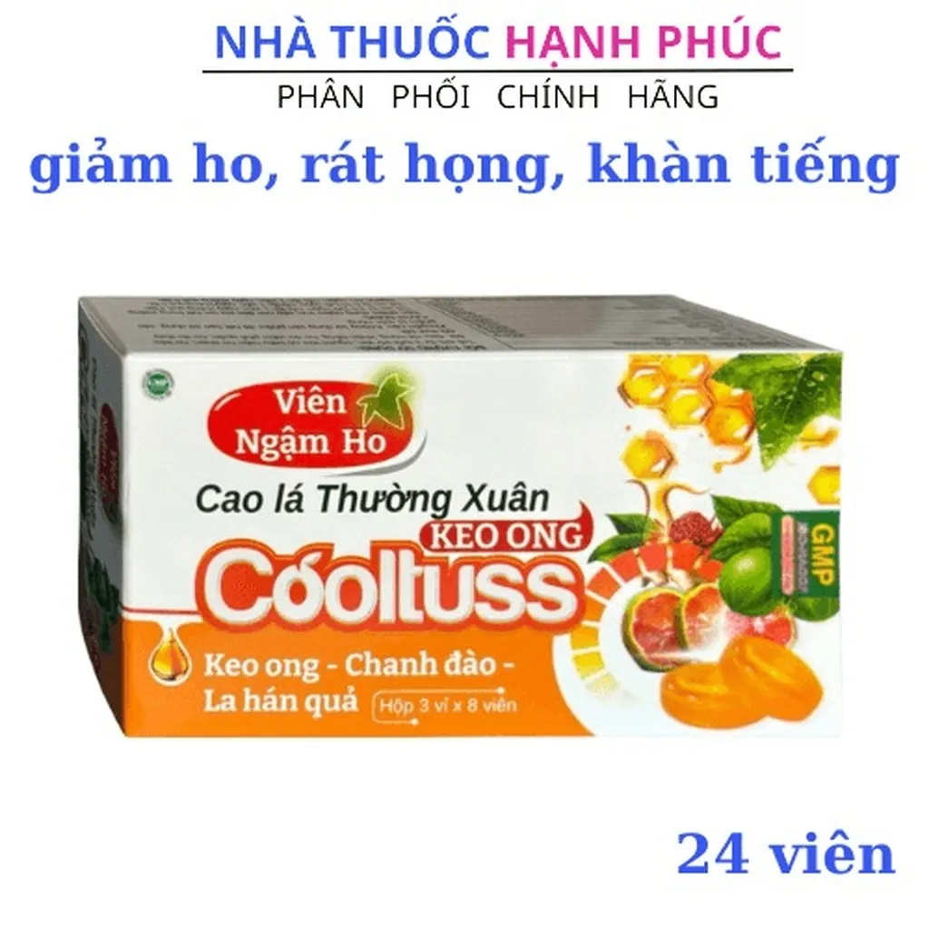 Alternative view of Viên Ngậm Ho Cao Lá Thường Xuân Giúp Giảm Ho, Khàn Tiếng, Long Đờm Hộp 24 Viên-royal