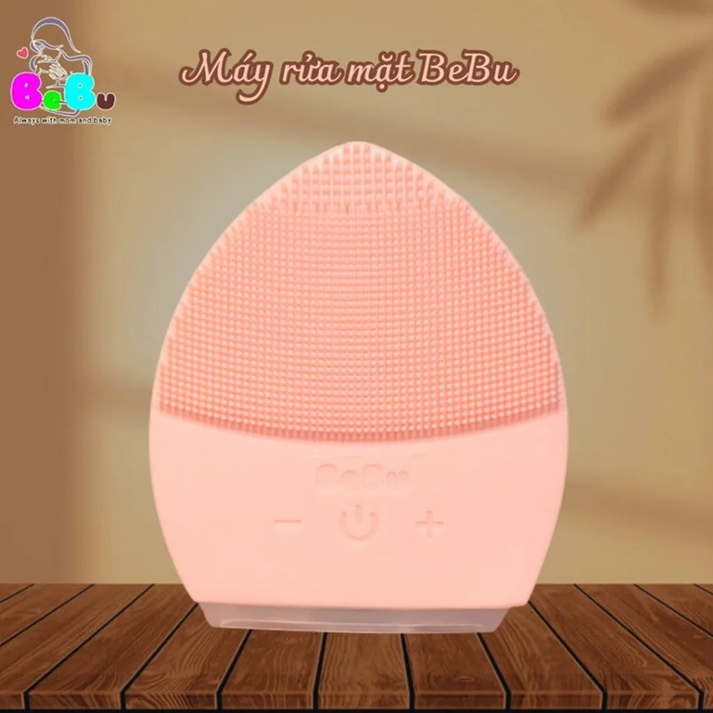 Máy Rửa Mặt Silicon Cao Cấp Làm Da Sạch Sâu Và Massage Mặt - Bebu