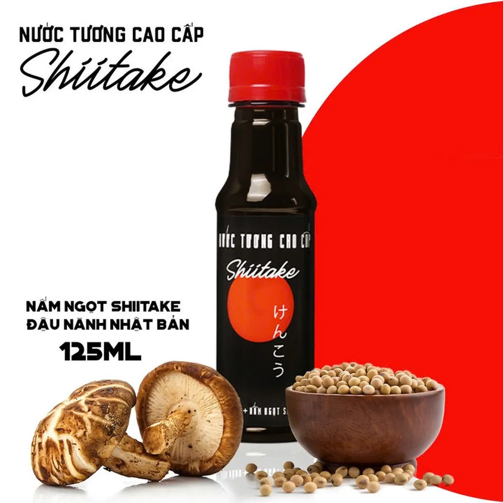 [125ml] Nước Tương Cao Cấp Shiitake Chai Nhựa 125ml - Làng Chài Xưa