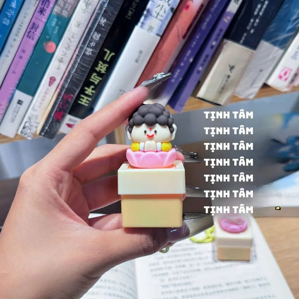 Alternative view of Móc Khóa Nút Điện Tử Có Tiếng Tích Đức Tịnh Tâm - Su