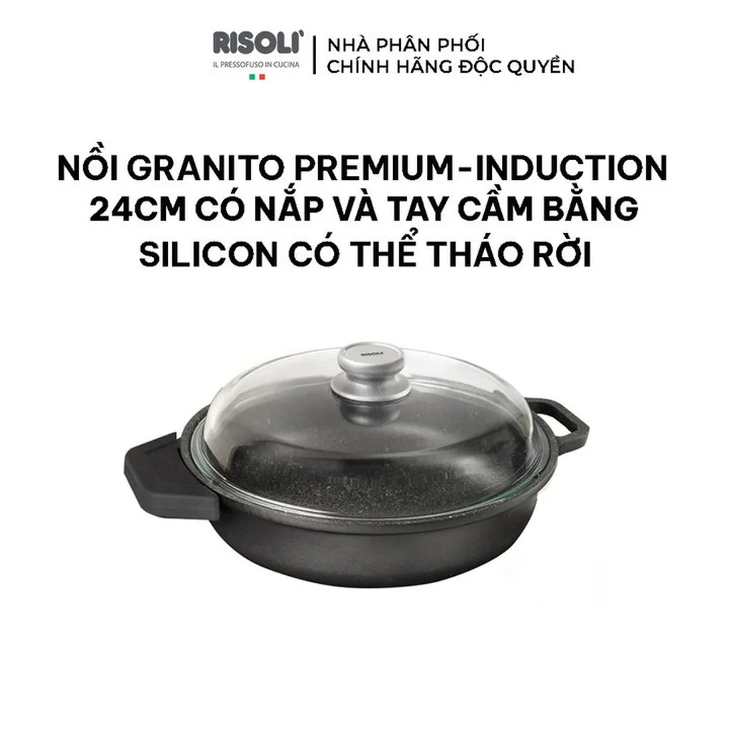 Alternative view of Nồi Nấu Chống Dính Chất Liệu Nhôm Hợp Kim - 0199grin/24h - Risolì
