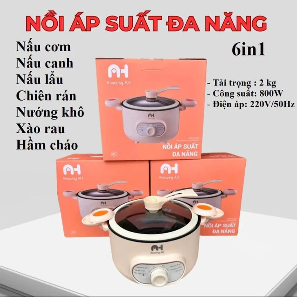 Nồi Áp Suất Đa Năng 6in1 Amazing Ah - Gdn