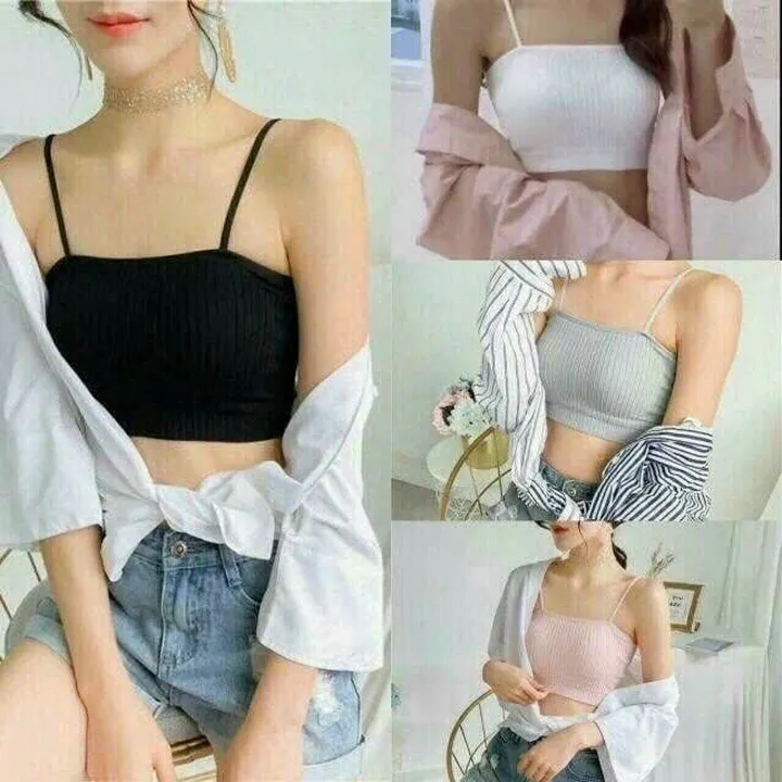Áo Hai Dây Bra Tăm Cá Tính Từ 40-55kg Dành Cho Nữ