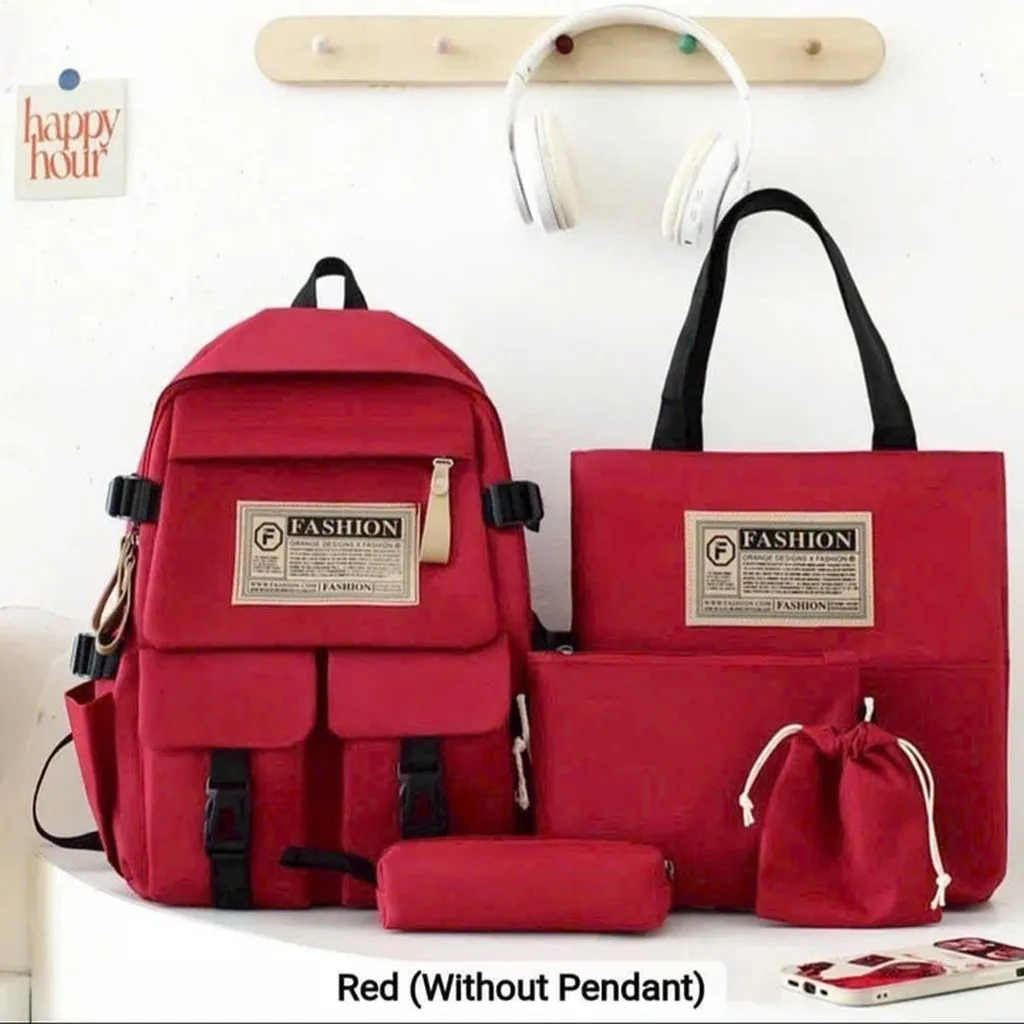 Set Balo 4 Món Đi Học Ulzzang Vừa A4 Fashion St65h- Sam Store