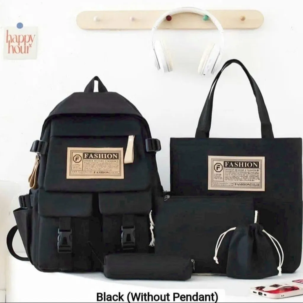 Alternative view of Set Balo 4 Món Đi Học Ulzzang Vừa A4 Fashion St65h- Sam Store