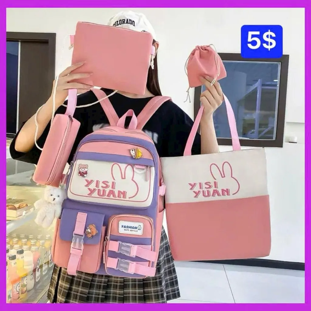 Set Balo 4 Món Yisi Yuan Vừa A4 Ts57m - Nana House