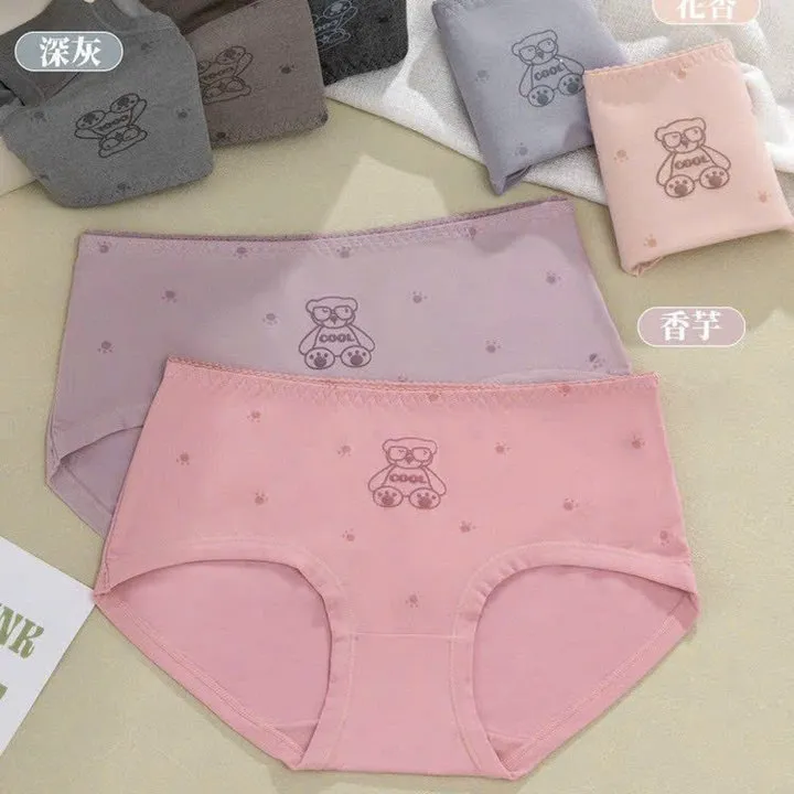 Alternative view of Quần Lót Chất Cotton Siêu Mát Dễ Thương 6863 Từ 40-55kg Dành Cho Nữ