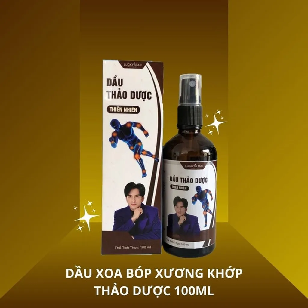 Dầu Xoa Bóp Thảo Dược Lucky Star - 50/100ml - Hỗ Trợ Cải Thiện Giảm Nhức Mỏi , Cơ Xương Khớp