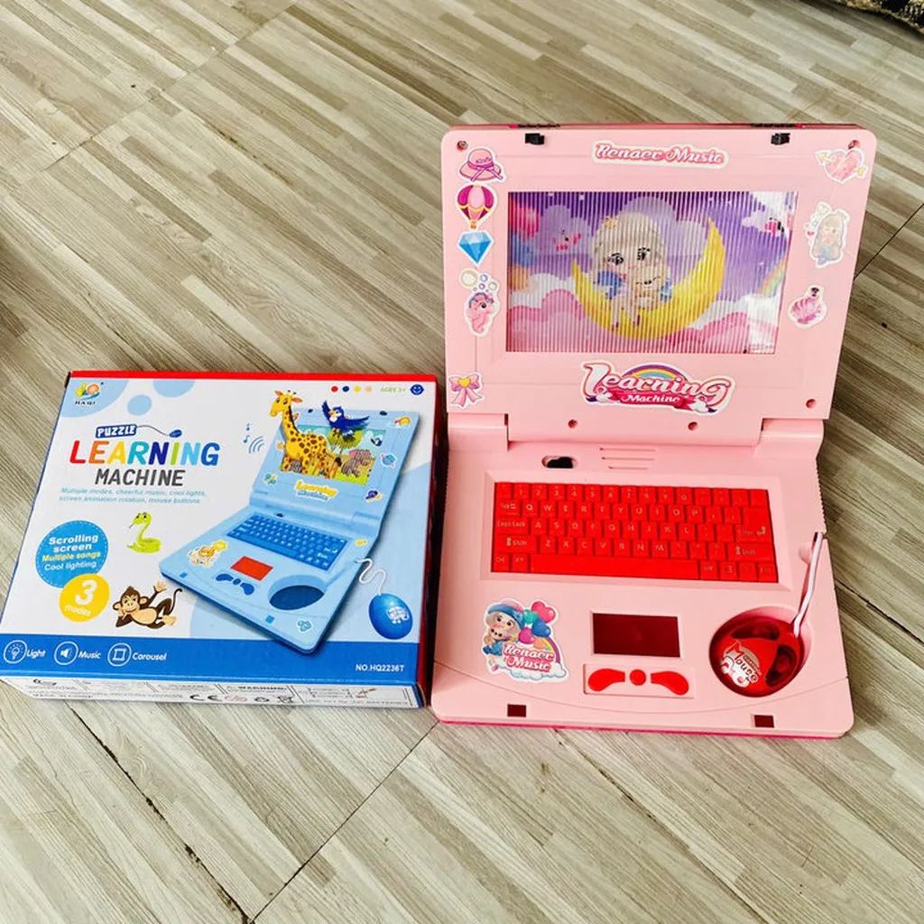 Đồ Chơi Máy Tính Laptop Cho Bé Có Đèn Led Phát Nhạc Có Màn Hình Chạy Ảnh L062 - Lady's Passion