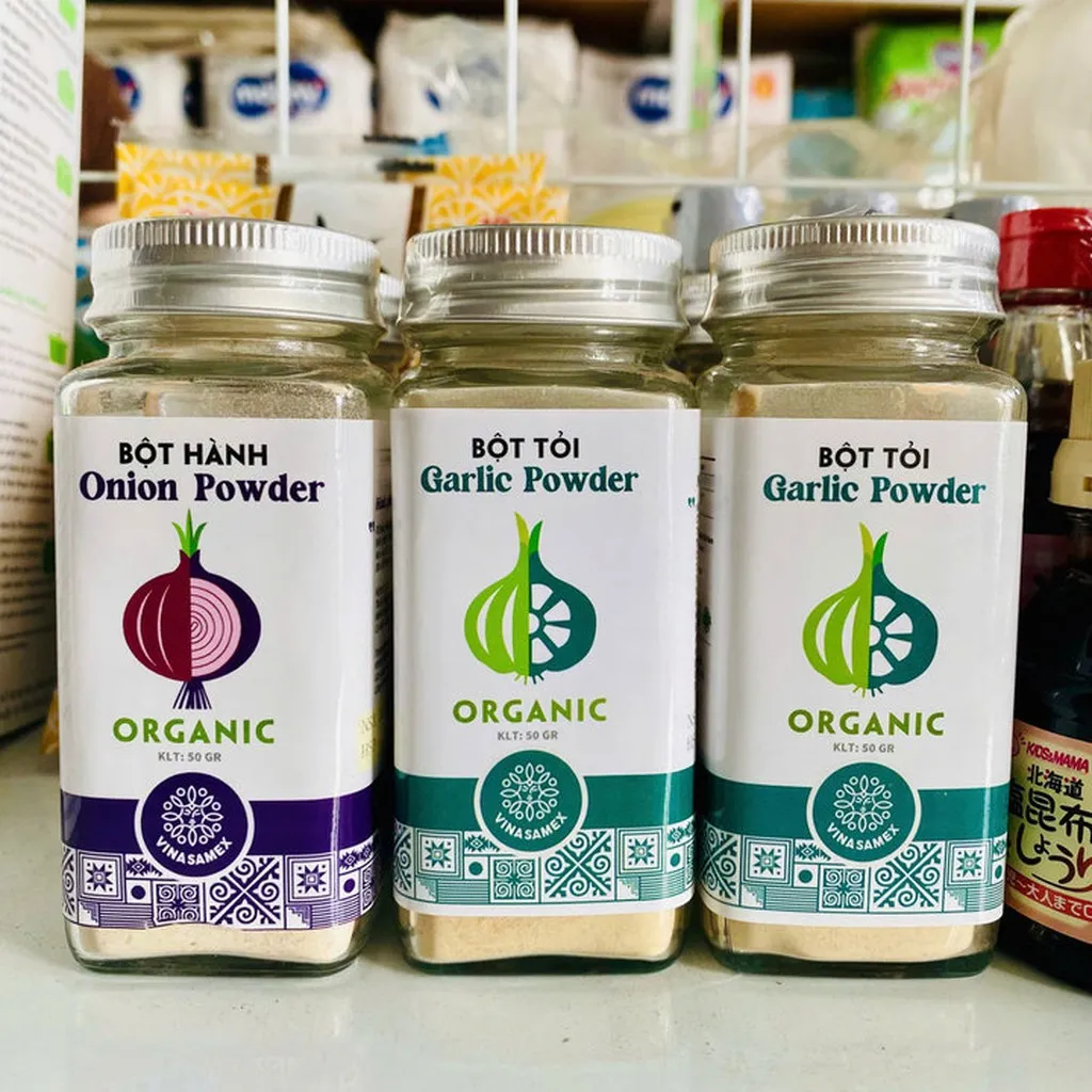 Gia Vị Hữu Cơ Organic Bột Hành, Bột Tỏi Cho Bé Ăn Dặm Và Cả Gia Đình Hủ 50g L069 - Lady's Passion