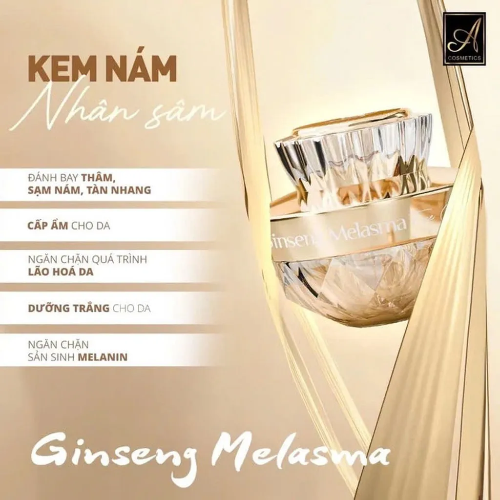 Kem Face Nám Nhân Sâm Chữ A Cosmetics Mỹ Phẩm Phương Anh 2024 Chính Hãng - Gdn