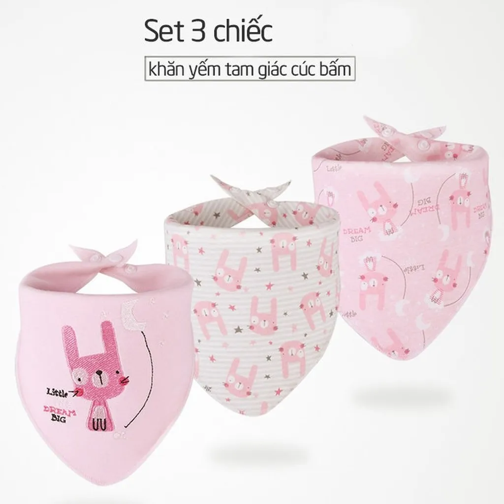 Set 3 Yếm Tam Giác Cotton Cao Cấp Insular 55204 - Lady's Passion