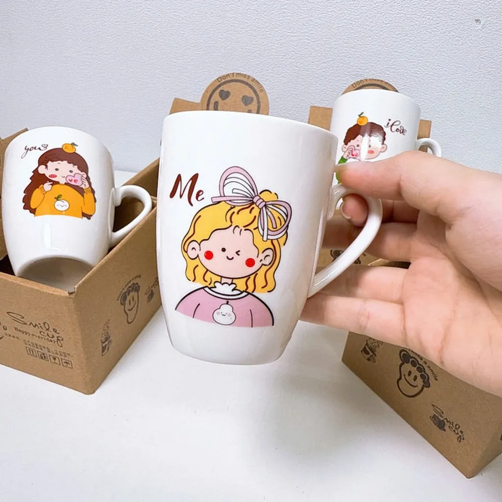 Cốc Sứ Hình Chibi Ngẫu Nhiên 200ml - Su