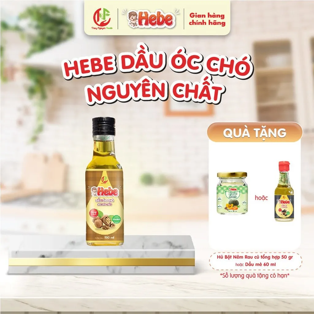 Dầu Óc Chó Nguyên Chất 150ml - Hebe