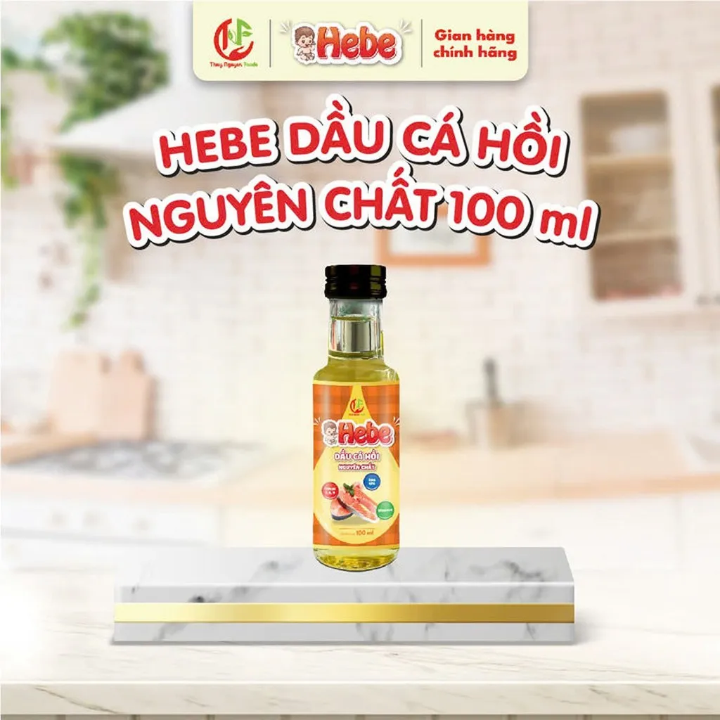 Dầu Cá Hồi Nguyên Chất 100ml - Hebe