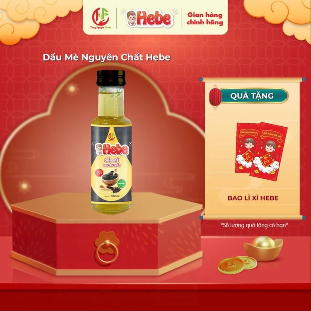 Alternative view of Dầu Mè Nguyên Chất 100ml - Hebe