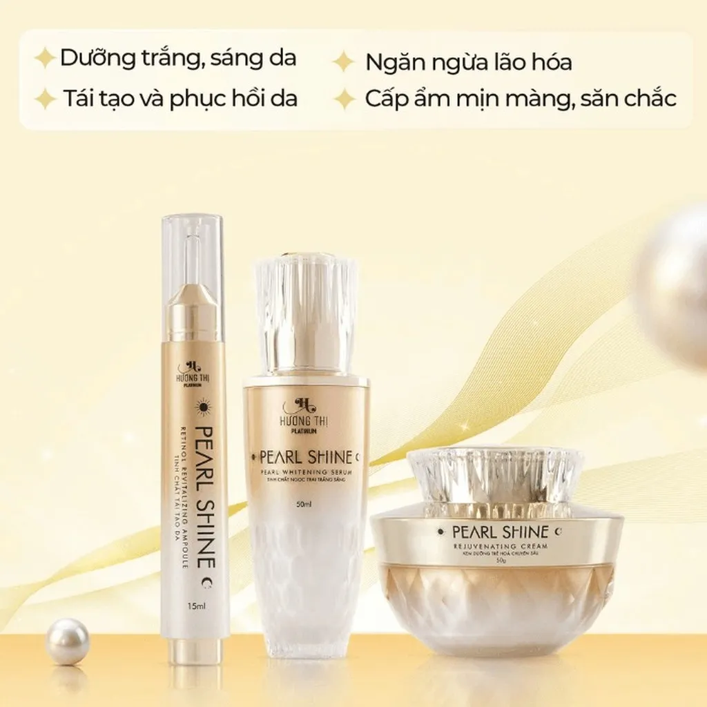 Hương Thị - Bộ Chăm Sóc Da Mặt Trắng Sáng Pearl Shine