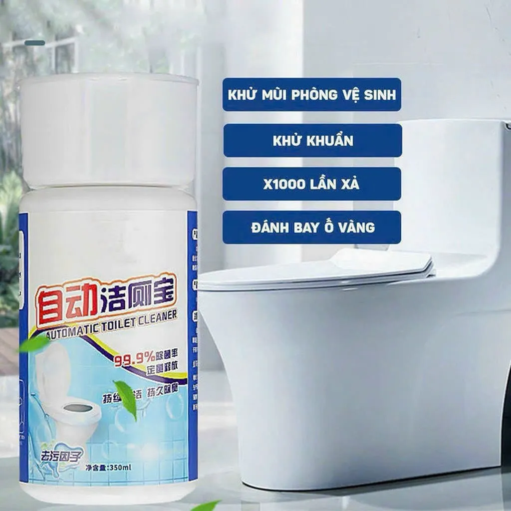 Lọ Thả Bồn Cầu Dạng Nước Với Thiết Kế Nắp Cốc Thông Minh, Tiết Kiệm ( Mẫu Mới ) - Nhà Quân Store