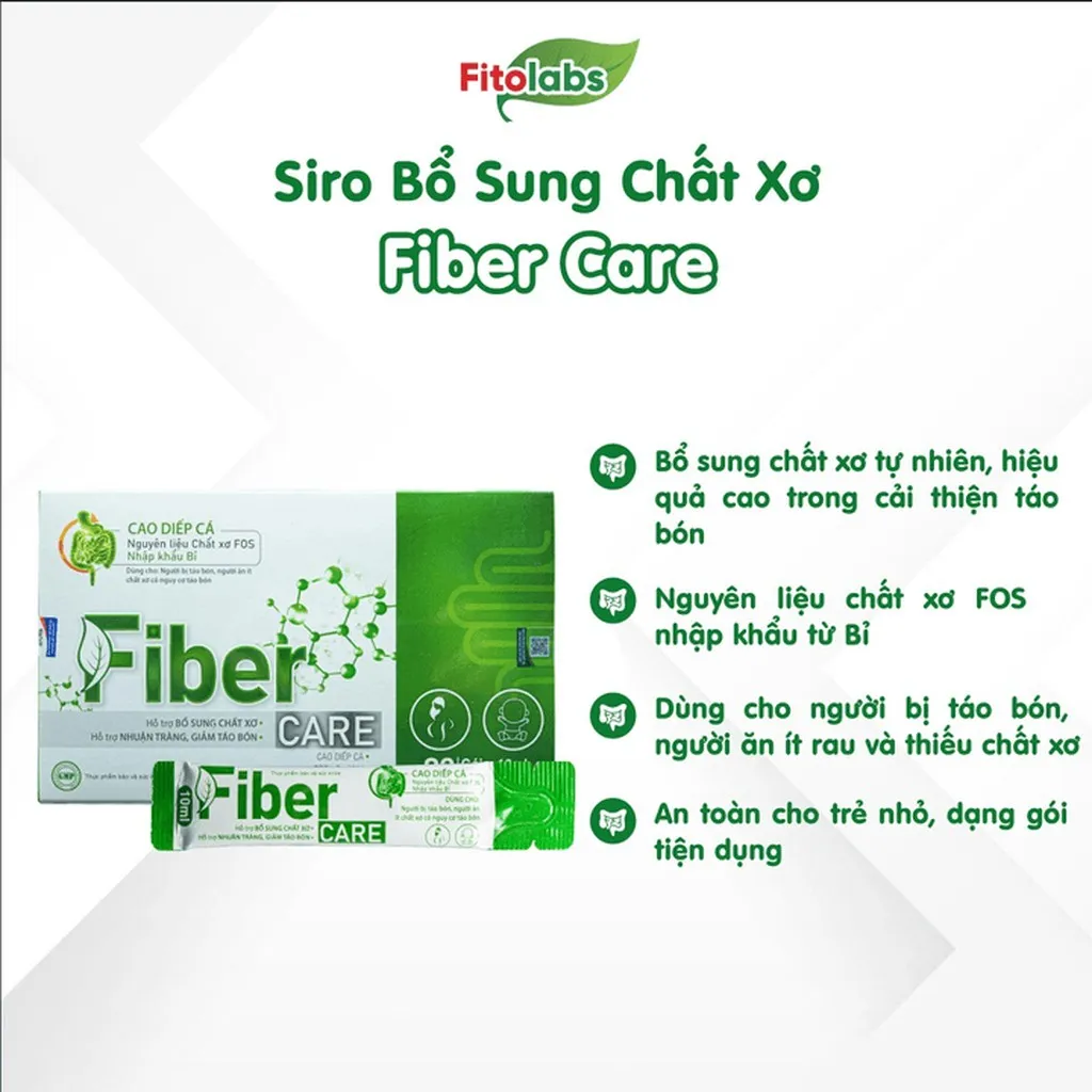 Alternative view of Siro Bổ Sung Chất Xơ, Giảm Táo Bón Fiber Care