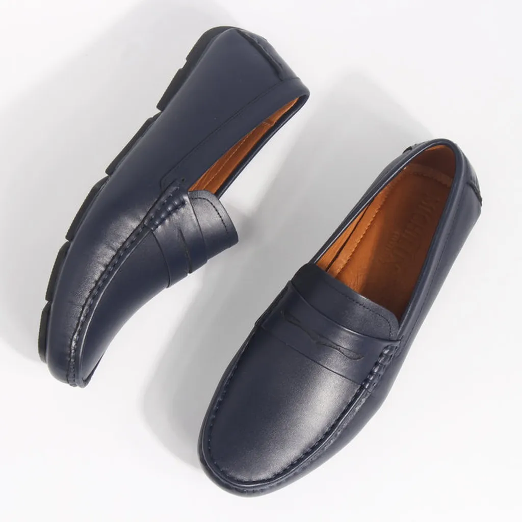 Alternative view of Giày Lười Nam Michilux Penny Moccasin Ciems - Xanh Navy